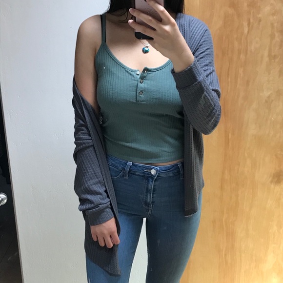 NWOT Forever 21 Gray Cardigan - Picture 6 of 8